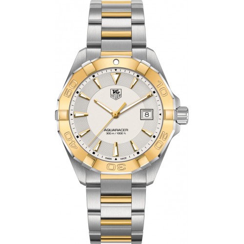 Tag Heuer Aquaracer 300M Silver & Gold Men's Watch WAY1151-BD0912